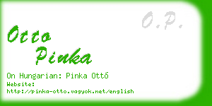 otto pinka business card
